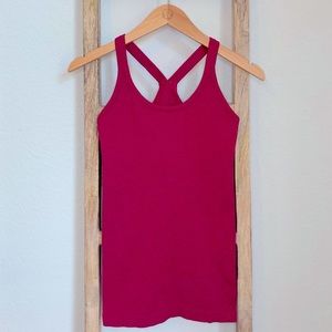 Lululemon Ebb To Street Tank Heathered Berry Red 4